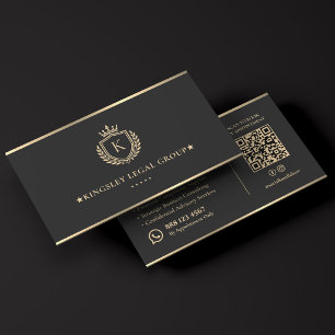 Carte De Visite Consultation Juridique de Luxe Crête Charbon