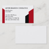 Carte De Visite Consultation moderne (Devant / Derrière)