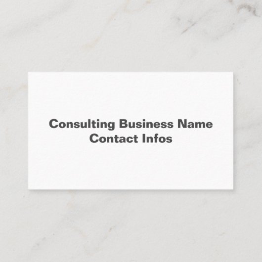 Carte De Visite Consulting (Dos)