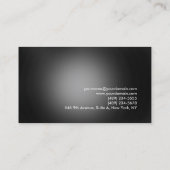 Carte De Visite Consutant moderne professionnel Gris Rouge Gris (Dos)