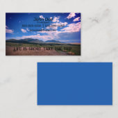 Carte De Visite Contact de l'agent de voyage (Devant / Derrière)