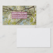 Carte De Visite Contact fleuri (Devant / Derrière)