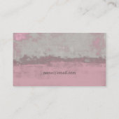 Carte De Visite Contact Me artistique design rose gris Nr42 (Dos)