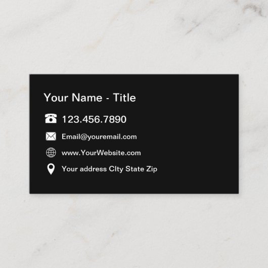 Carte De Visite Contact professionnel (Devant)