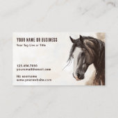 Carte De Visite Contact professionnel d'illustration de cheval per (Dos)