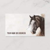 Carte De Visite Contact professionnel d'illustration de cheval per (Devant)