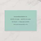 Carte De Visite Contemporain (Dos)