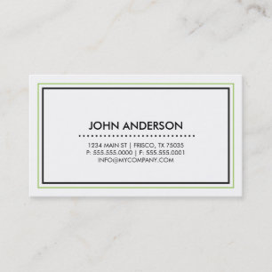 Carte de visite contemporain