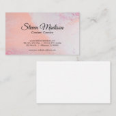 Carte De Visite Contemporain | Artistique (Devant / Derrière)