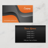 Carte de visite contemporain de conception (Devant / Derrière)