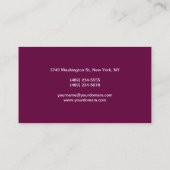 Carte de visite contemporain de la Tyrie Rouge (Dos)