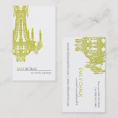 Carte de visite contemporain de lustre (Devant / Derrière)