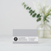 Carte de visite contemporain de monogramme (Debout devant)