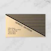 Carte de visite contemporain d'or antique (Dos)