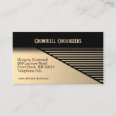 Carte de visite contemporain d'or antique (Devant)