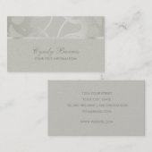 Carte de visite contemporain Ecru (Devant / Derrière)