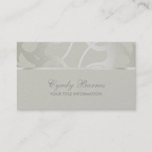 Carte de visite contemporain Ecru