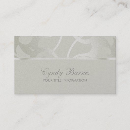 Carte de visite contemporain Ecru (Devant)