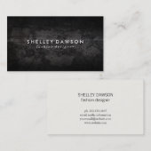 Carte De Visite Contemporain Grunge Design (Devant / Derrière)