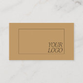 Carte De Visite Contemporain jaune violet minima de nom gras Logo (Dos)