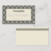 Carte De Visite Contemporain polyvalent (Devant / Derrière)