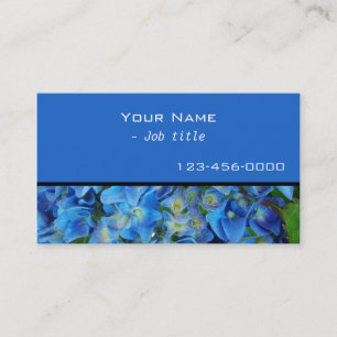 carte de visite contemporaine fleurs d'hortensia b
