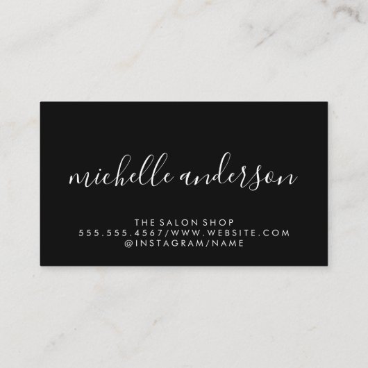 Carte De Visite Contemporary Makeup Artist Palette (Dos)