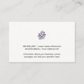 Carte De Visite Contenants à vin (Dos)