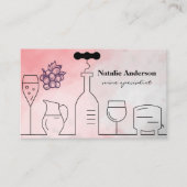 Carte De Visite Contenants à vin (Devant)