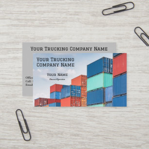 Carte De Visite Contenants / Camionnage
