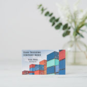 Carte De Visite Contenants / Camionnage (Debout devant)