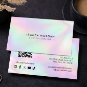 Carte De Visite Content Creator QR Code Minimalist