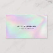 Carte De Visite Content Creator QR Code Minimalist (Devant)