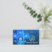 Carte De Visite Contexte de la finance numérique  (Debout devant)