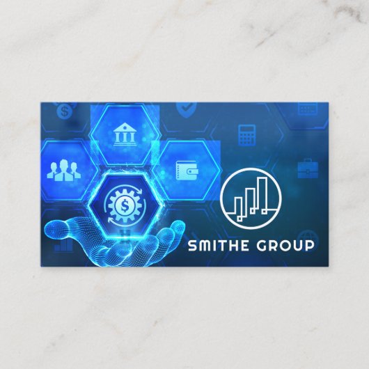 Carte De Visite Contexte de la finance numérique  (Devant)