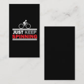 Carte De Visite Continuez juste à tourner - séance d'entraînement (Devant / Derrière)