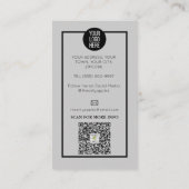 Carte De Visite contour bleu cils Eyelash Extensions maquillage (Dos)