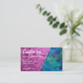 Carte De Visite Contour de peinture| Artiste | Bloc de couleur (Debout devant)