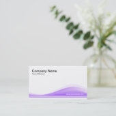 Carte De Visite Contour des vagues - Purple de Pâques (Debout devant)