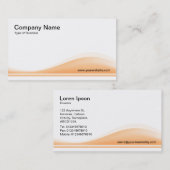 Carte De Visite Contour des vagues - Sable (Devant / Derrière)