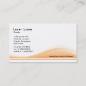 Carte De Visite Contour des vagues - Sable (Dos)