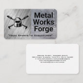 Carte De Visite Contract Worker | Blue Collar Work | Welding (Devant / Derrière)