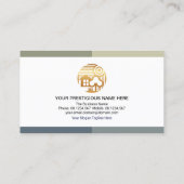 Carte De Visite Contractant créatif Manuvie Outils Construction (Dos)