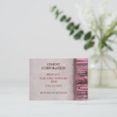 Carte De Visite Contractant de construction Retrait du ciment de b (Debout devant)