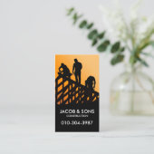 Carte De Visite Contractant de la construction de toitures de toit (Debout devant)