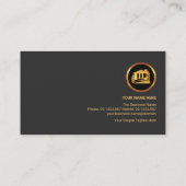 Carte De Visite Contractant de l'immeuble de Faux Gold (Dos)