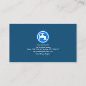 Carte De Visite Contractant de plomberie de plomberie simple Rétro (Dos)