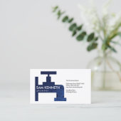 Carte De Visite Contractant de plomberie Faucet (Debout devant)