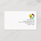 Carte De Visite Contractant électrique de la ligne d'alimentation (Dos)