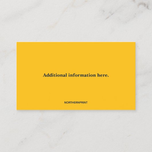 Carte De Visite Contractant général modifiable (Dos)